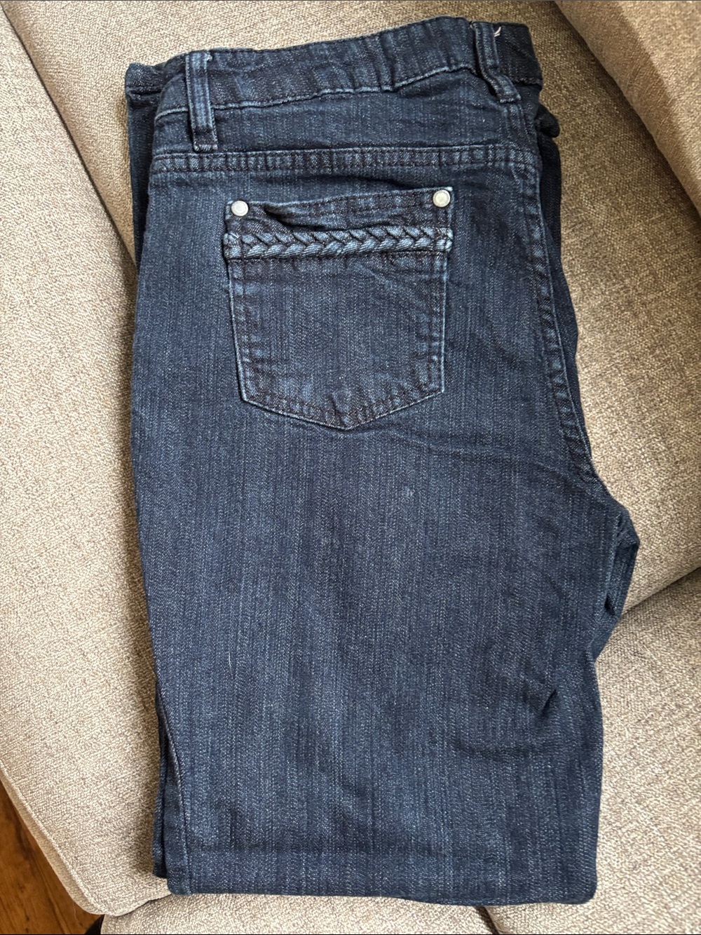 Liz Claiborne Petite Size 10P dark wash stretch jeans